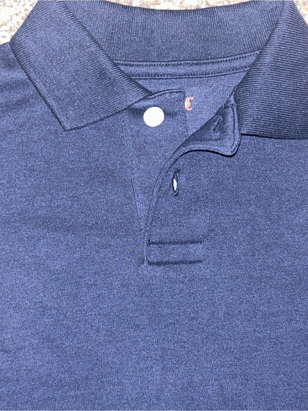 NWT Cat & Jack Kids Long Sleeve Uniform Polo Shirt Navy Blue Size 4/5 - Picture 3 of 6